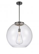 Innovations Lighting 221-1S-BK-G122-18 - Athens - 1 Light - 18 inch - Matte Black - Cord hung - Pendant