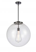 Innovations Lighting 221-1S-BK-G204-18 - Beacon - 1 Light - 18 inch - Matte Black - Cord hung - Pendant