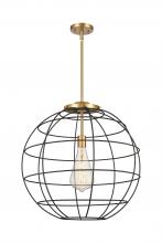 Innovations Lighting 221-1S-SG-CE-22-BK - Lake Placid - 1 Light - 22 inch - Satin Gold - Pendant