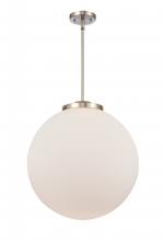 Innovations Lighting 221-1S-SN-G201-18 - Beacon - 1 Light - 18 inch - Brushed Satin Nickel - Cord hung - Pendant