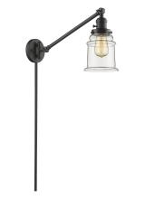 Innovations Lighting 237-OB-G182 - Canton - 1 Light - 8 inch - Oil Rubbed Bronze - Swing Arm