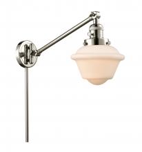 Innovations Lighting 237-PN-G531 - Oxford - 1 Light - 8 inch - Polished Nickel - Swing Arm