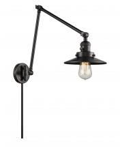 Innovations Lighting 238-BK-M6 - Railroad - 1 Light - 8 inch - Matte Black - Swing Arm