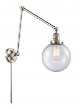 Innovations Lighting 238-PN-G204-8 - Beacon - 1 Light - 8 inch - Polished Nickel - Swing Arm