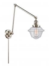 Innovations Lighting 238-PN-G534 - Oxford - 1 Light - 8 inch - Polished Nickel - Swing Arm