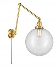 Innovations Lighting 238-SG-G202-12 - Beacon - 1 Light - 12 inch - Satin Gold - Swing Arm