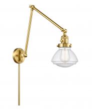 Innovations Lighting 238-SG-G324 - Olean - 1 Light - 9 inch - Satin Gold - Swing Arm