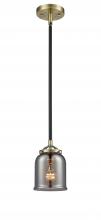 Innovations Lighting 284-1S-BAB-G53-LED - Bell - 1 Light - 5 inch - Black Antique Brass - Cord hung - Mini Pendant