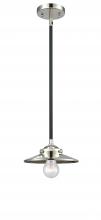 Innovations Lighting 284-1S-BPN-M1-PN-LED - Railroad - 1 Light - 8 inch - Black Polished Nickel - Cord hung - Mini Pendant