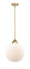 Innovations Lighting 288-1S-SG-G201-12-LED - Beacon - 1 Light - 12 inch - Satin Gold - Cord hung - Mini Pendant