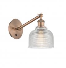 Innovations Lighting 317-1W-AC-G412 - Dayton - 1 Light - 6 inch - Antique Copper - Sconce