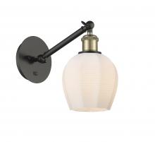 Innovations Lighting 317-1W-BAB-G461-6 - Norfolk - 1 Light - 6 inch - Black Antique Brass - Sconce