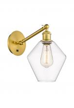 Innovations Lighting 317-1W-SG-G652-8 - Cindyrella - 1 Light - 8 inch - Satin Gold - Adjustable Sconce