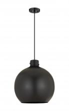 Innovations Lighting 410-1PL-BK-M410-18BK - Newton Sphere - 1 Light - 18 inch - Matte Black - Cord hung - Pendant