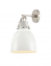 Innovations Lighting 410-1W-PN-M412-8W - Newton Bell - 1 Light - 8 inch - Polished Nickel - Sconce