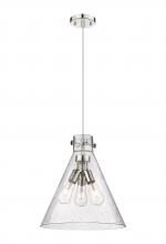 Innovations Lighting 410-3PL-PN-G411-16SDY - Newton Cone - 3 Light - 16 inch - Polished Nickel - Cord hung - Pendant