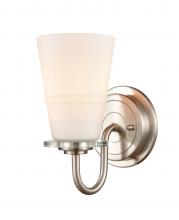 Innovations Lighting 421-1W-SN-W - Scarlett - 1 Light - 5 inch - Satin Nickel - Bath Vanity Light