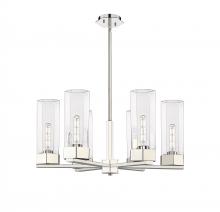 Innovations Lighting 427-6CR-PN-G427-14CL - Claverack - 6 Light - 28 inch - Polished Nickel - Chandelier