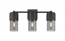 Innovations Lighting 428-3W-BK-G428-7SM - Bolivar - 3 Light - 21 inch - Matte Black - Bath Vanity Light