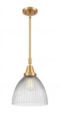 Innovations Lighting 447-1S-SG-G222-LED - Seneca Falls - 1 Light - 10 inch - Satin Gold - Mini Pendant