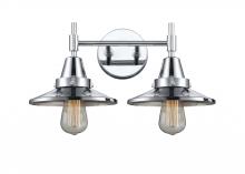  447-2W-PC-M7-PC - Railroad - 2 Light - 17 inch - Polished Chrome - Bath Vanity Light