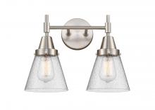  447-2W-SN-G64 - Cone - 2 Light - 15 inch - Satin Nickel - Bath Vanity Light