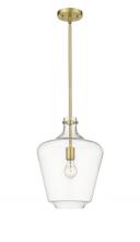 Innovations Lighting 493-1S-SG-G502-12 - Norwalk - 1 Light - 12 inch - Satin Gold - Stem hung - Mini Pendant