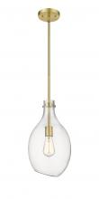 Innovations Lighting 493-1S-SG-G552-9 - Norwalk - 1 Light - 9 inch - Satin Gold - Stem hung - Mini Pendant