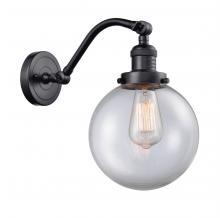 Innovations Lighting 515-1W-BK-G202-8 - Beacon - 1 Light - 8 inch - Matte Black - Adjustable Sconce