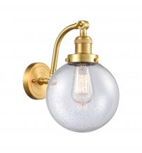 Innovations Lighting 515-1W-SG-G204-8 - Beacon - 1 Light - 8 inch - Satin Gold - Adjustable Sconce