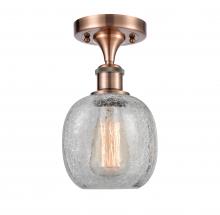 Innovations Lighting 516-1C-AC-G105 - Belfast - 1 Light - 6 inch - Antique Copper - Semi-Flush Mount