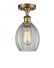 Innovations Lighting 516-1C-BB-G82 - Eaton - 1 Light - 6 inch - Brushed Brass - Semi-Flush Mount