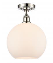 Innovations Lighting 516-1C-PN-G121-10 - Athens - 1 Light - 10 inch - Polished Nickel - Semi-Flush Mount