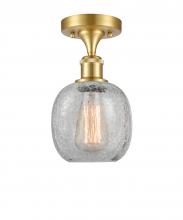 Innovations Lighting 516-1C-SG-G105 - Belfast - 1 Light - 6 inch - Satin Gold - Semi-Flush Mount