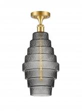 Innovations Lighting 516-1C-SG-G673-8 - Cascade - 1 Light - 8 inch - Satin Gold - Semi-Flush Mount