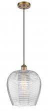 Innovations Lighting 516-1P-BB-G461-12 - Norfolk - 1 Light - 12 inch - Brushed Brass - Cord hung - Mini Pendant