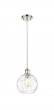 Innovations Lighting 516-1P-PN-G1215-8 - Athens Water Glass - 1 Light - 8 inch - Polished Nickel - Cord hung - Mini Pendant