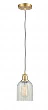 Innovations Lighting 516-1P-SG-G2511-LED - Caledonia - 1 Light - 5 inch - Satin Gold - Cord hung - Mini Pendant