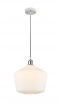 Innovations Lighting 516-1P-WPC-G651-12 - Cindyrella - 1 Light - 12 inch - White Polished Chrome - Cord hung - Mini Pendant