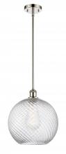 Innovations Lighting 516-1S-PN-G1214-12-LED - Athens Twisted Swirl - 1 Light - 12 inch - Polished Nickel - Mini Pendant