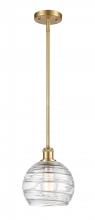 Innovations Lighting 516-1S-SG-G1213-8 - Athens Deco Swirl - 1 Light - 8 inch - Satin Gold - Mini Pendant