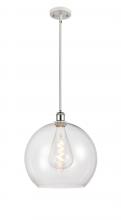 Innovations Lighting 516-1S-WPC-G122-14 - Athens - 1 Light - 14 inch - White Polished Chrome - Pendant