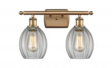 Innovations Lighting 516-2W-BB-G82 - Eaton - 2 Light - 16 inch - Brushed Brass - Bath Vanity Light