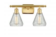 Innovations Lighting 516-2W-SG-G275-LED - Conesus - 2 Light - 16 inch - Satin Gold - Bath Vanity Light