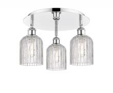 Innovations Lighting 516-3C-PC-G559-5CL - Bridal Veil - 3 Light - 17 inch - Polished Chrome - Flush Mount