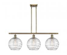 Innovations Lighting 516-3I-AB-G1213-10 - Athens Deco Swirl - 3 Light - 37 inch - Antique Brass - Cord hung - Island Light