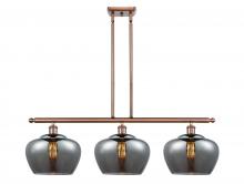 Innovations Lighting 516-3I-AC-G93-L - Fenton - 3 Light - 38 inch - Antique Copper - Cord hung - Island Light