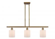 Innovations Lighting 516-3I-BB-G111-LED - Cobbleskill - 3 Light - 36 inch - Brushed Brass - Cord hung - Island Light