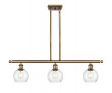 Innovations Lighting 516-3I-BB-G124-6 - Athens - 3 Light - 36 inch - Brushed Brass - Cord hung - Island Light