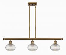 Innovations Lighting 516-3I-BB-G555-6CL - Ithaca - 3 Light - 36 inch - Brushed Brass - Cord hung - Island Light